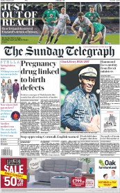 The Sunday Telegraph (UK) Newspaper Front Page for 19 March 2017