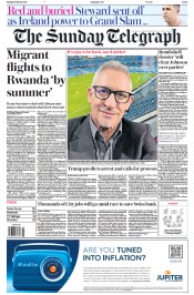 The Sunday Telegraph (UK) Newspaper Front Page for 19 March 2023