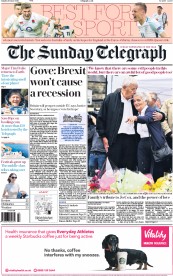 The Sunday Telegraph (UK) Newspaper Front Page for 19 June 2016