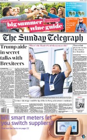 The Sunday Telegraph (UK) Newspaper Front Page for 1 July 2018