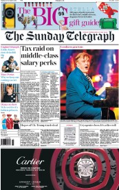 The Sunday Telegraph (UK) Newspaper Front Page for 20 November 2016