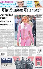 The Sunday Telegraph front page for 20 April 2025