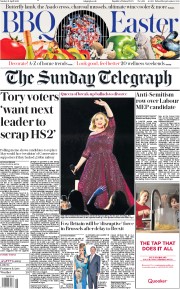 The Sunday Telegraph (UK) Newspaper Front Page for 21 April 2019
