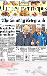 The Sunday Telegraph (UK) Newspaper Front Page for 24 November 2019