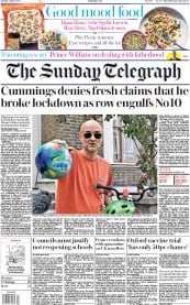 The Sunday Telegraph (UK) Newspaper Front Page for 24 May 2020
