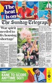 The Sunday Telegraph (UK) Newspaper Front Page for 24 June 2018