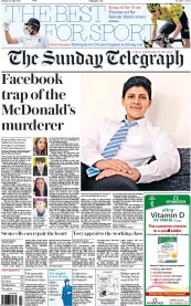 The Sunday Telegraph (UK) Newspaper Front Page for 24 July 2016
