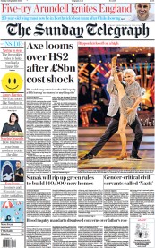 The Sunday Telegraph (UK) Newspaper Front Page for 24 September 2023