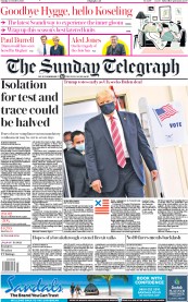 The Sunday Telegraph (UK) Newspaper Front Page for 25 October 2020