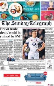 The Sunday Telegraph (UK) Newspaper Front Page for 25 February 2018