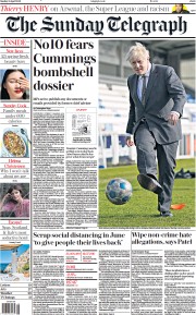 The Sunday Telegraph (UK) Newspaper Front Page for 25 April 2021