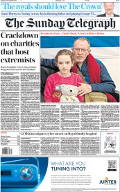 The Sunday Telegraph front page for 26 November 2023