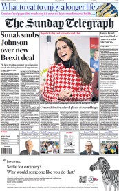 The Sunday Telegraph (UK) Newspaper Front Page for 26 February 2023