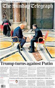 The Sunday Telegraph front page for 27 April 2025