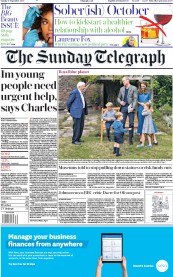 The Sunday Telegraph (UK) Newspaper Front Page for 27 September 2020