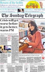 The Sunday Telegraph (UK) Newspaper Front Page for 29 March 2020