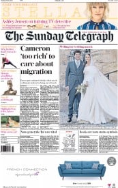 The Sunday Telegraph (UK) Newspaper Front Page for 29 May 2016