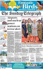 The Sunday Telegraph (UK) Newspaper Front Page for 2 April 2017