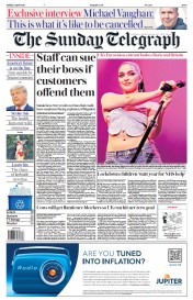 The Sunday Telegraph front page for 2 April 2023
