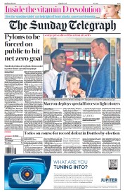 The Sunday Telegraph front page for 2 July 2023