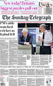 The Sunday Telegraph (UK) Newspaper Front Page for 30 January 2022