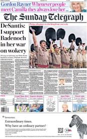 The Sunday Telegraph (UK) Newspaper Front Page for 30 April 2023