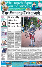 The Sunday Telegraph (UK) Newspaper Front Page for 30 July 2017