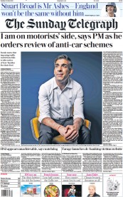 The Sunday Telegraph front page for 30 July 2023