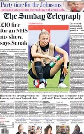 The Sunday Telegraph (UK) Newspaper Front Page for 31 July 2022