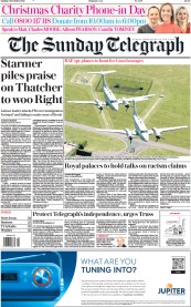 The Sunday Telegraph front page for 3 December 2023