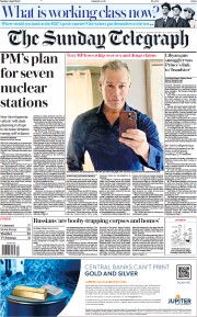 The Sunday Telegraph front page for 3 April 2022