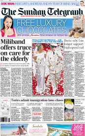 The Sunday Telegraph (UK) Newspaper Front Page for 3 July 2011