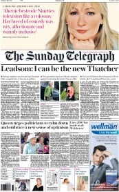 The Sunday Telegraph (UK) Newspaper Front Page for 3 July 2016