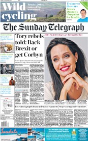 The Sunday Telegraph (UK) Newspaper Front Page for 3 September 2017