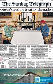 The Sunday Telegraph front page for 5 June 2022