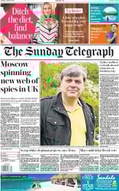 The Sunday Telegraph (UK) Newspaper Front Page for 6 January 2019