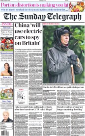 The Sunday Telegraph front page for 6 August 2023