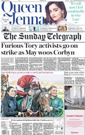 The Sunday Telegraph (UK) Newspaper Front Page for 7 April 2019