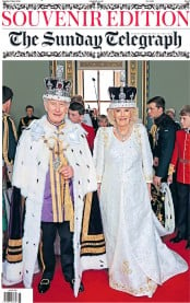 The Sunday Telegraph (UK) Newspaper Front Page for 7 May 2023