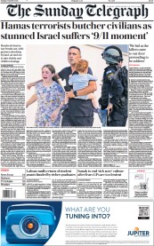 The Sunday Telegraph front page for 8 October 2023