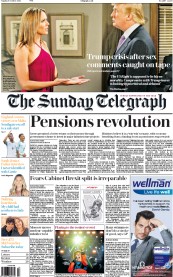 The Sunday Telegraph (UK) Newspaper Front Page for 9 October 2016