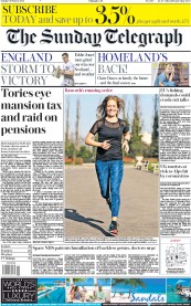 The Sunday Telegraph (UK) Newspaper Front Page for 9 February 2020