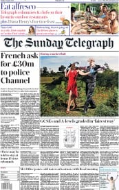 The Sunday Telegraph (UK) Newspaper Front Page for 9 August 2020