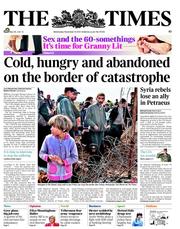 The Times (UK) Newspaper Front Page for 14 November 2012
