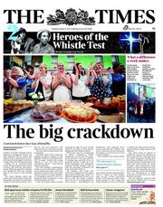 The Times (UK) Newspaper Front Page for 16 August 2011