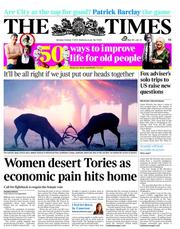 The Times (UK) Newspaper Front Page for 17 October 2011