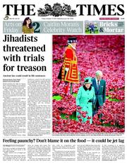The Times (UK) Newspaper Front Page for 17 October 2014