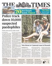 The Times (UK) Newspaper Front Page for 17 July 2014