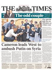 The Times (UK) Newspaper Front Page for 18 June 2013