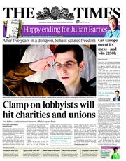 The Times (UK) Newspaper Front Page for 19 October 2011